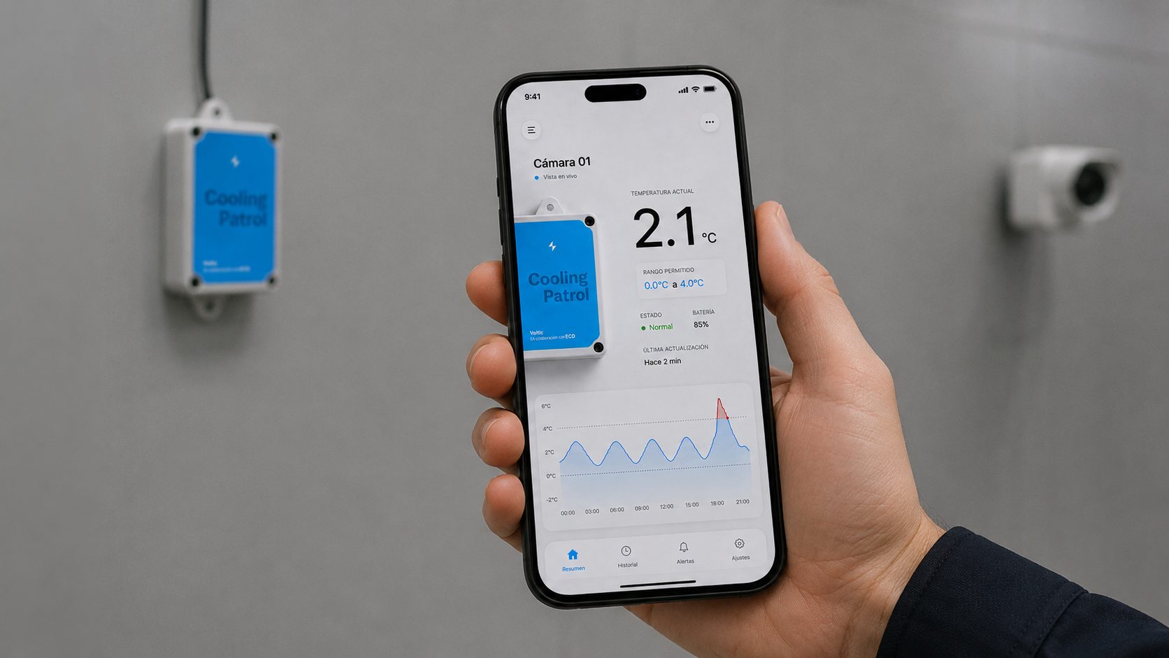Primera lectura de Cooling Patrol en la app
