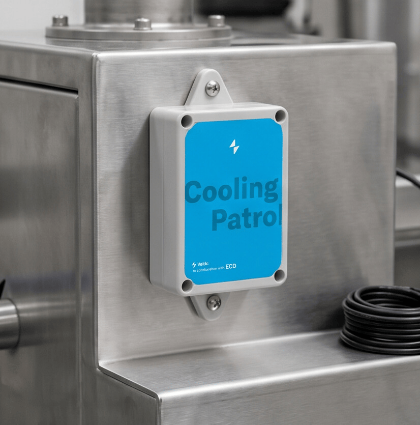 Sensor Cooling Patrol instalado en cámara frigorífica