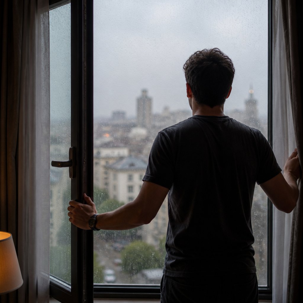 Ilustración de Cuando se abre una ventana
